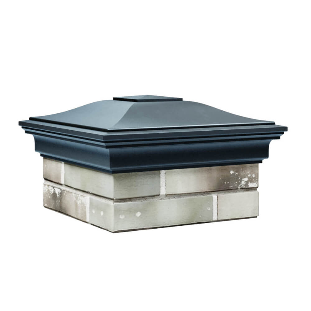 Колпак Zking Монблан Серый на столб 1.5х1.5 еврокирпича 0.7НФ (355х355мм) в Воронеже фото