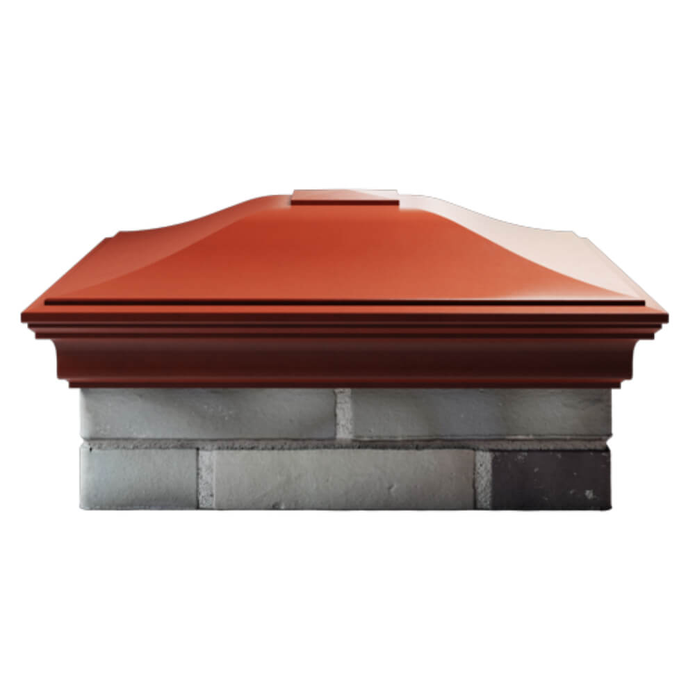Колпак Zking Монблан Красный на столб 2х2 кирпича (515х515мм) в Воронеже фото