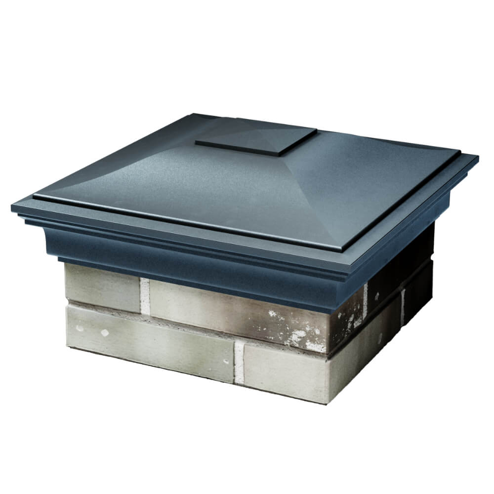 Колпак Zking Монблан Серый на столб 1.5х1.5 кирпича (385х385мм) в Воронеже фото