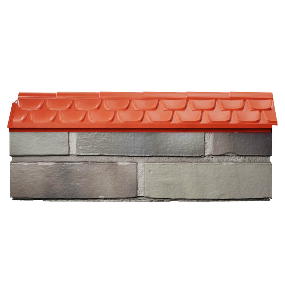 Парапет Zking Эльбрус Красный с посадкой на 0.5 кирпича (130мм) в Воронеже фото