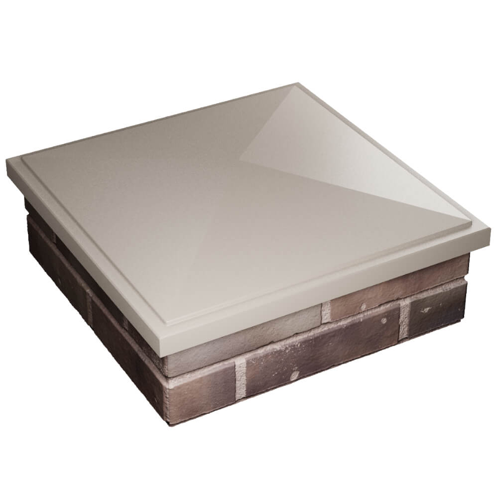 Колпак Zking БонаМоно Бежевый на столб 2х2 кирпича (515х515, 530х530мм) в Воронеже фото