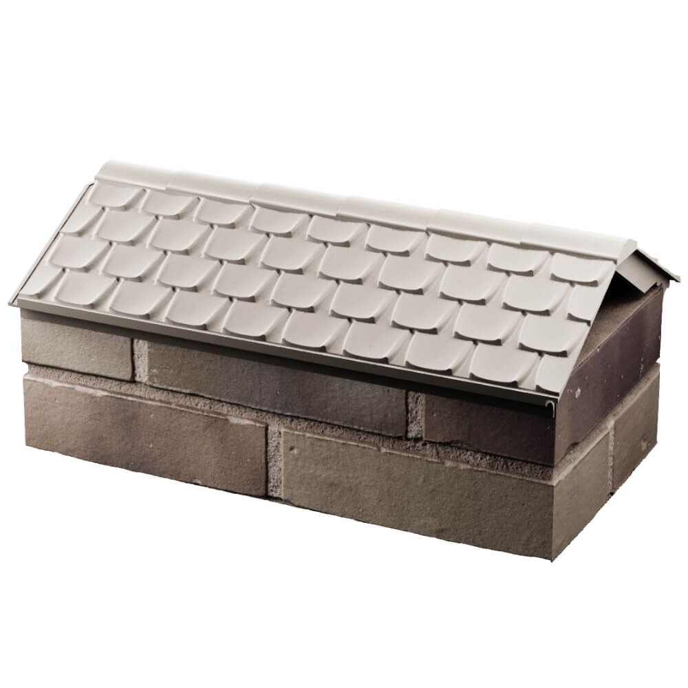 Парапет Zking Эльбрус Бежевый с посадкой на 1 кирпич (255мм) в Воронеже фото