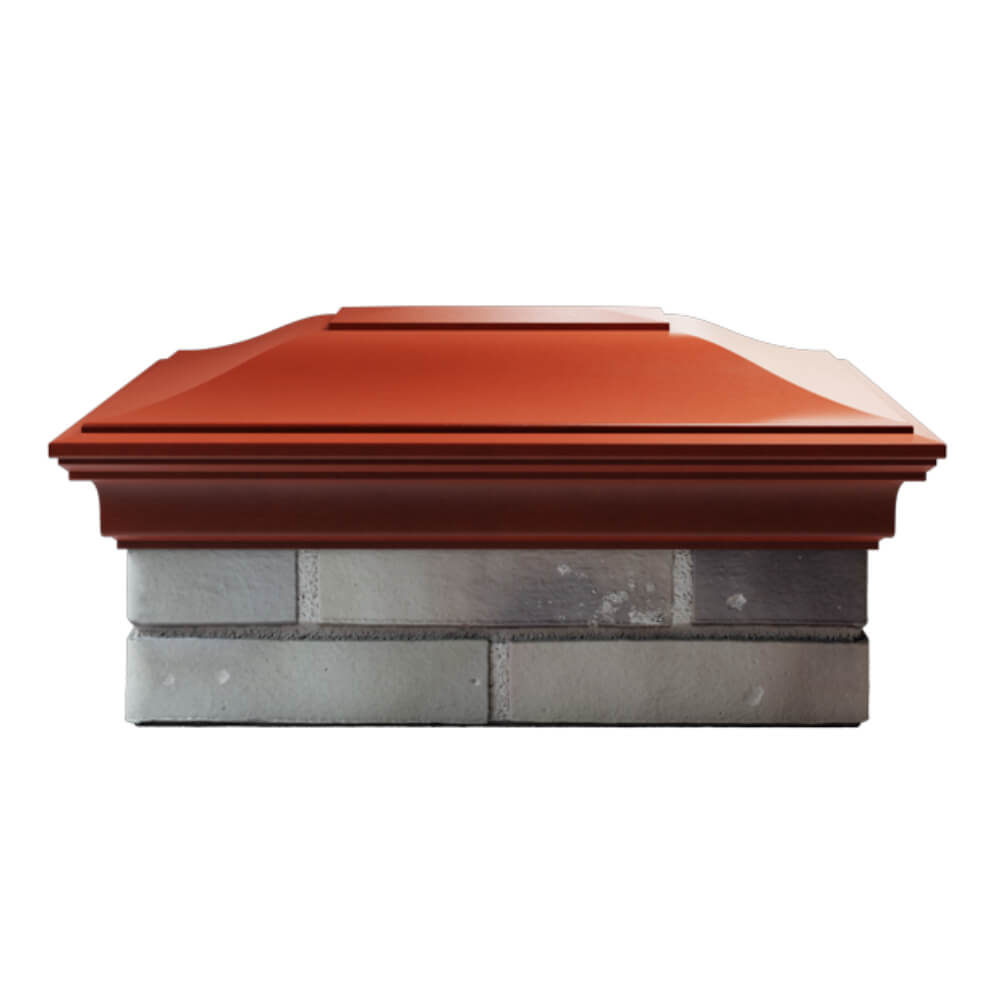 Колпак Zking Монблан Красный на столб 2х1.5 кирпича (515х385мм) в Воронеже фото