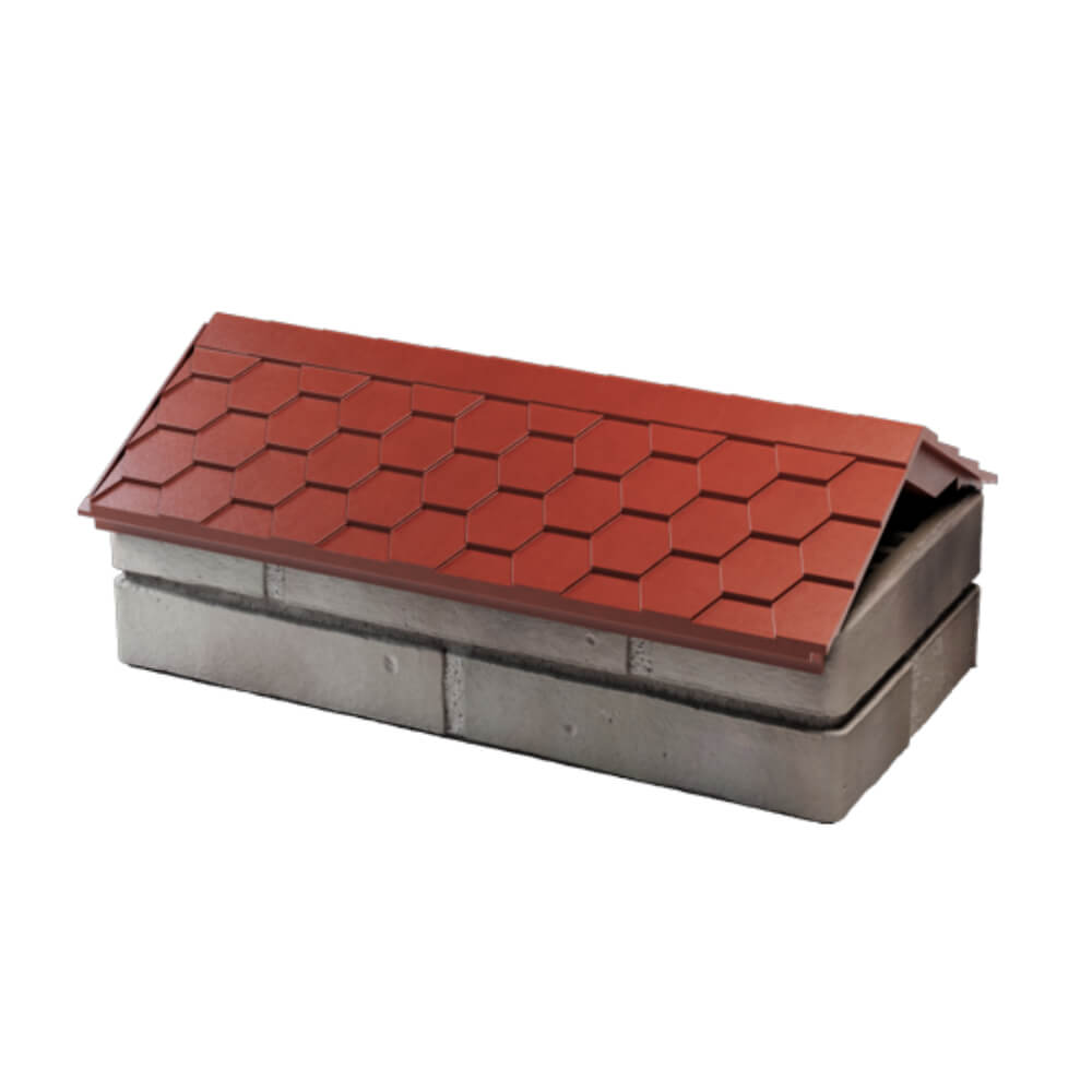 Парапет Zking Эверест Красный с посадкой на 1 кирпич (200/225/255мм) в Воронеже фото