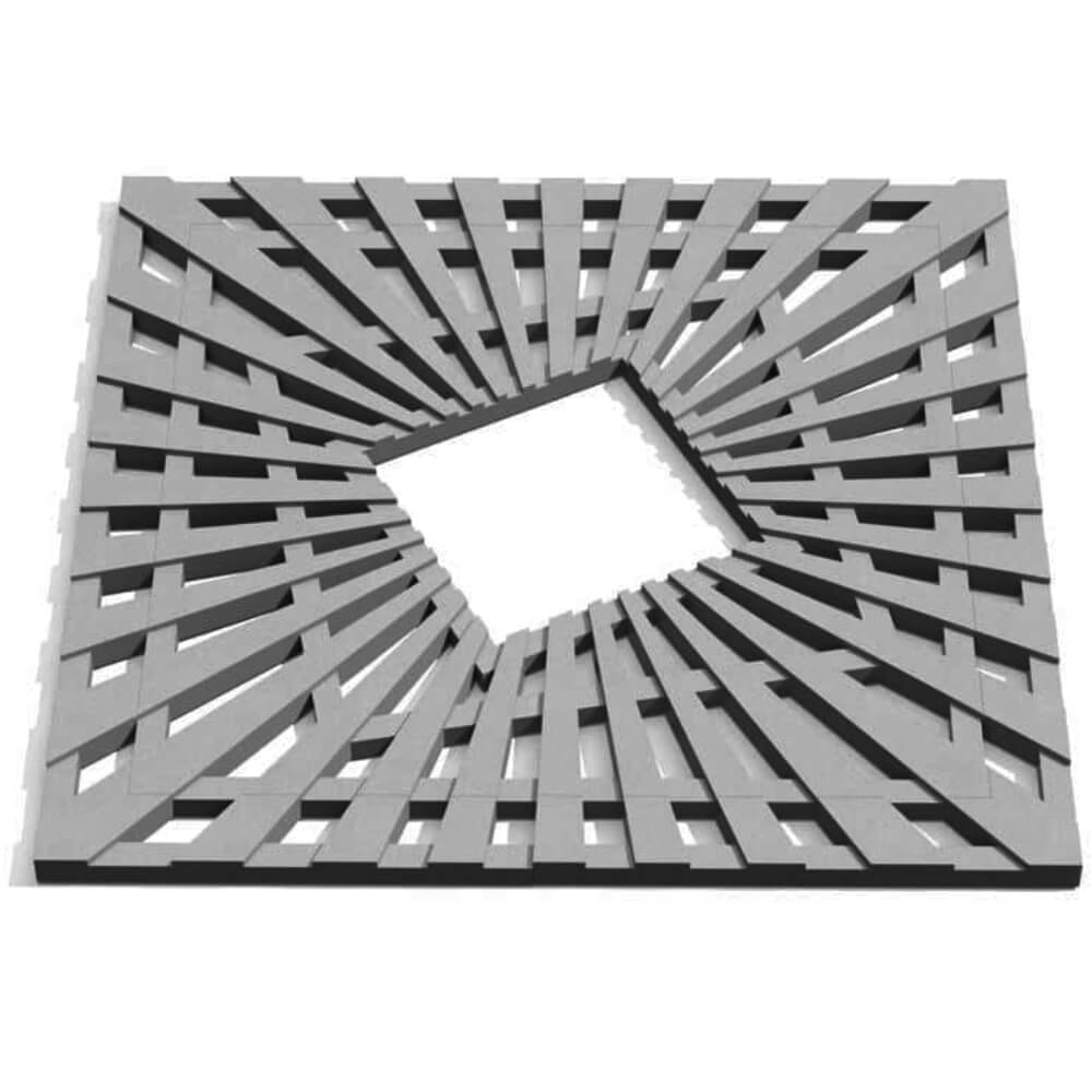 Приствольная решетка для дерева ZKING ATMOSPHERE 1.2х1.2м Серая Воронеж фото