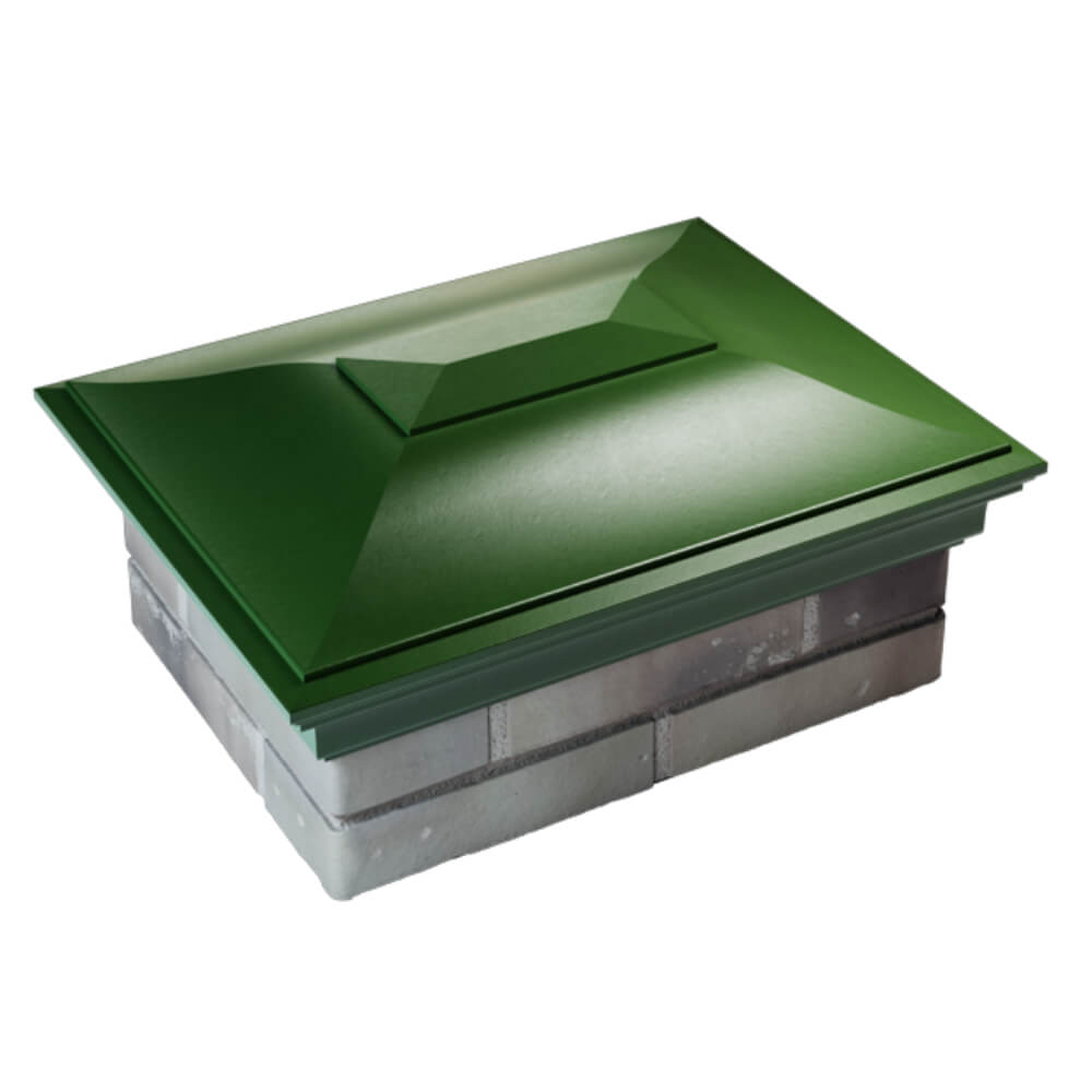 Колпак Zking Монблан Зеленый на столб 2х1.5 кирпича (515х385мм) Воронеж фото