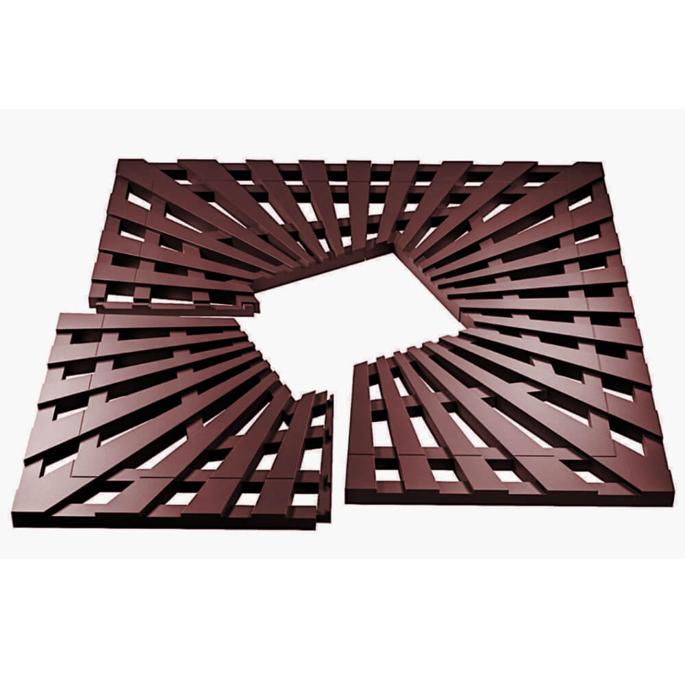 Приствольная решетка для дерева ZKING ATMOSPHERE 1.2х1.2м Коричневая в Воронеже фото