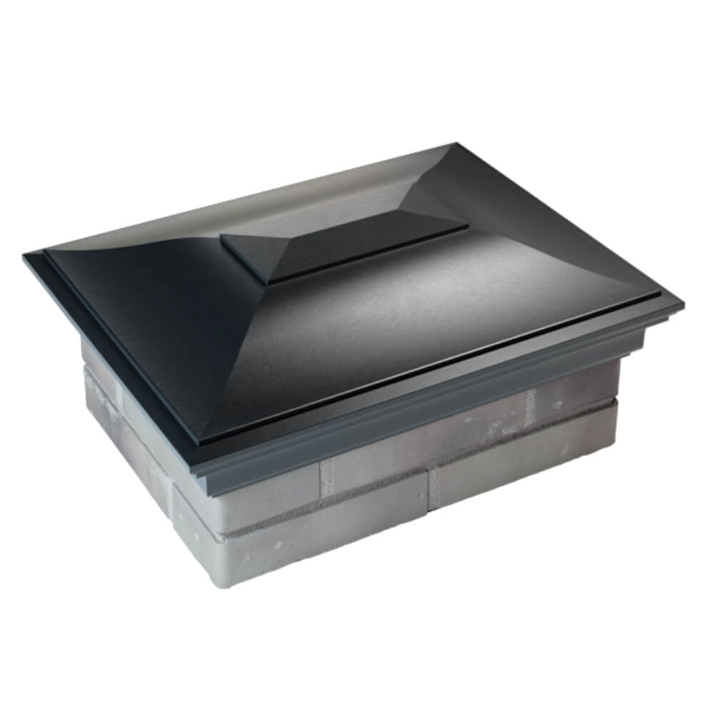 Колпак Zking Монблан Черный на столб 2х1.5 кирпича (515х385мм) Воронеж фото