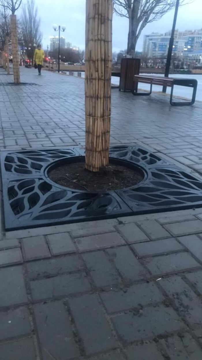 Приствольная решетка для дерева ZKING CRUST 1.2х1.2м Черная в Воронеже фото