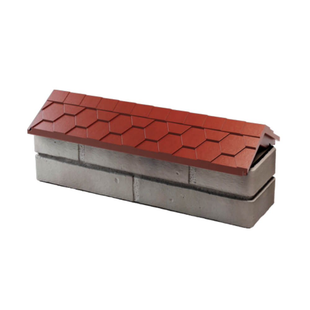 Парапет Zking Эверест Красный с посадкой на 0.5 кирпича (130мм) в Воронеже фото