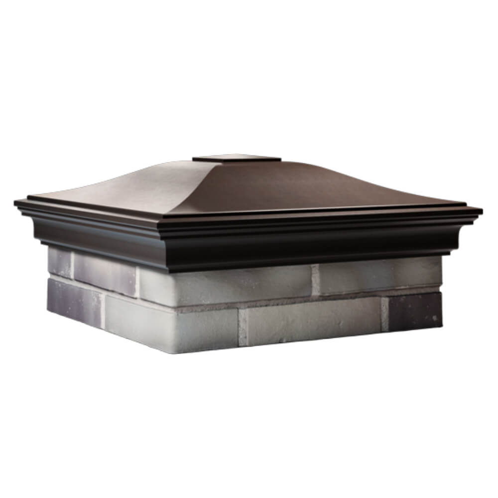 Колпак Zking Монблан Коричневый на столб 2х2 кирпича (515х515мм) в Воронеже фото