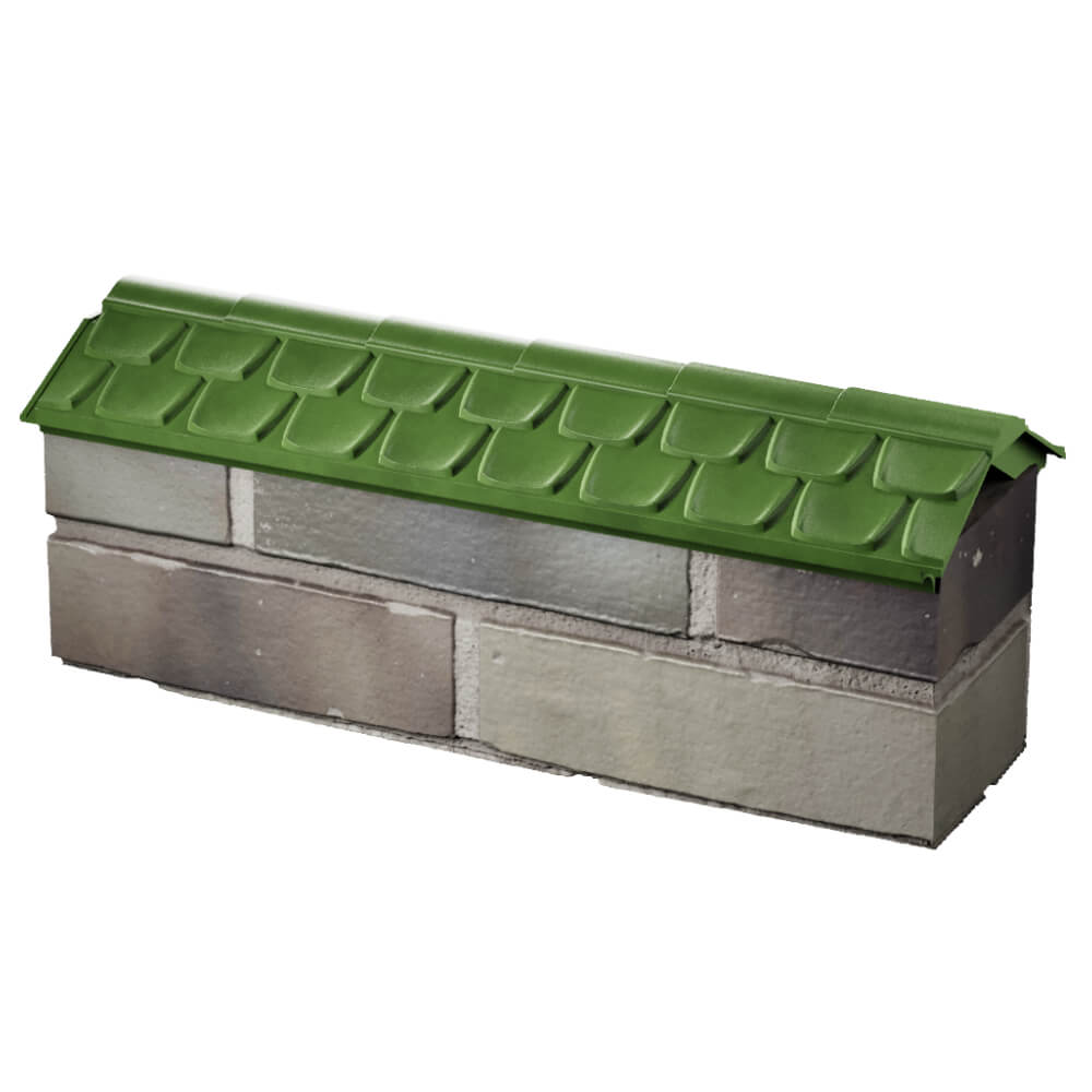 Парапет Zking Эльбрус Зеленый с посадкой на 0.5 кирпича (130мм) в Воронеже фото