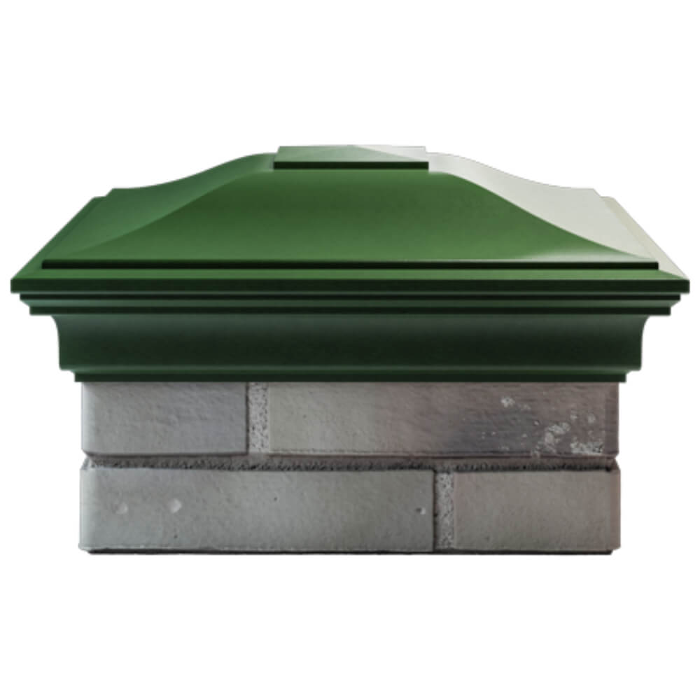 Колпак Zking Монблан Зеленый на столб 1.5х1.5 кирпича (385х385мм) Воронеж фото