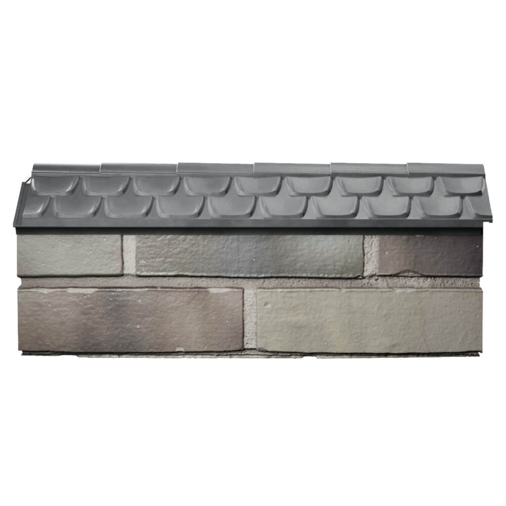 Парапет Zking Эльбрус Серый с посадкой на 0.5 кирпича (130мм) в Воронеже фото