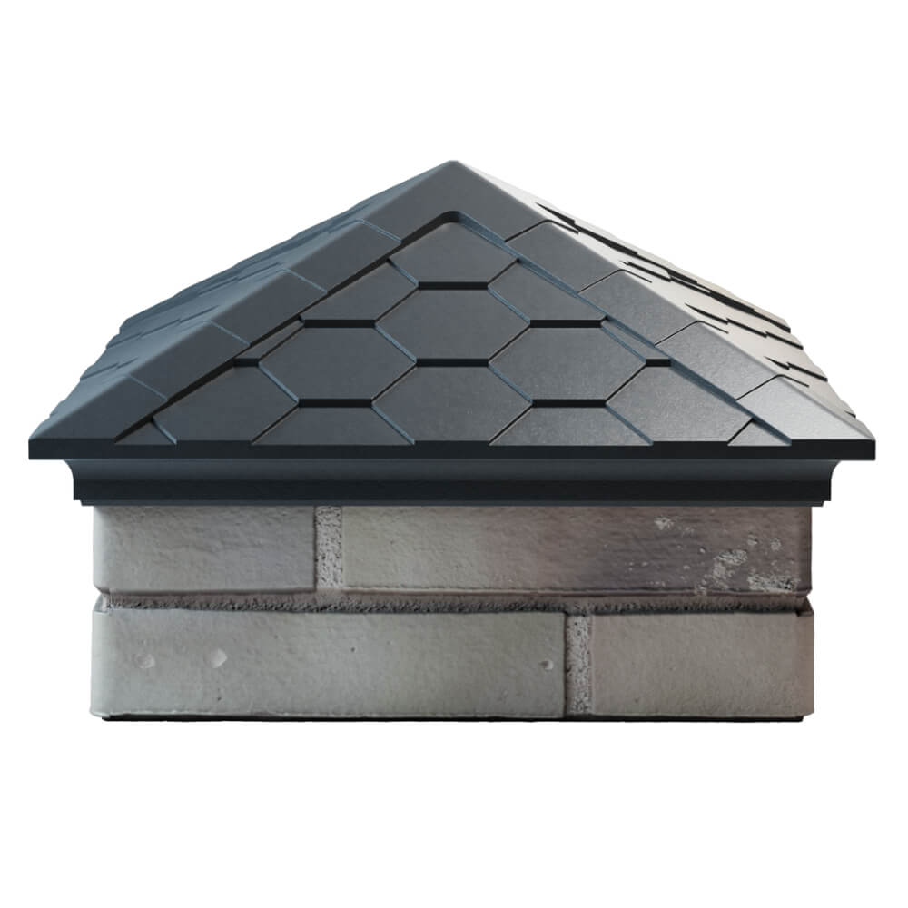 Колпак Zking Эверест Серый на столб 1.5х1.5 кирпича (390х390мм) Воронеж фото