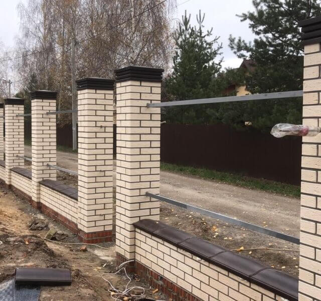 Колпак Zking Бона ХайТек Коричневый на столб 1.5х1.5 кирпича (385х385мм) в Воронеже фото