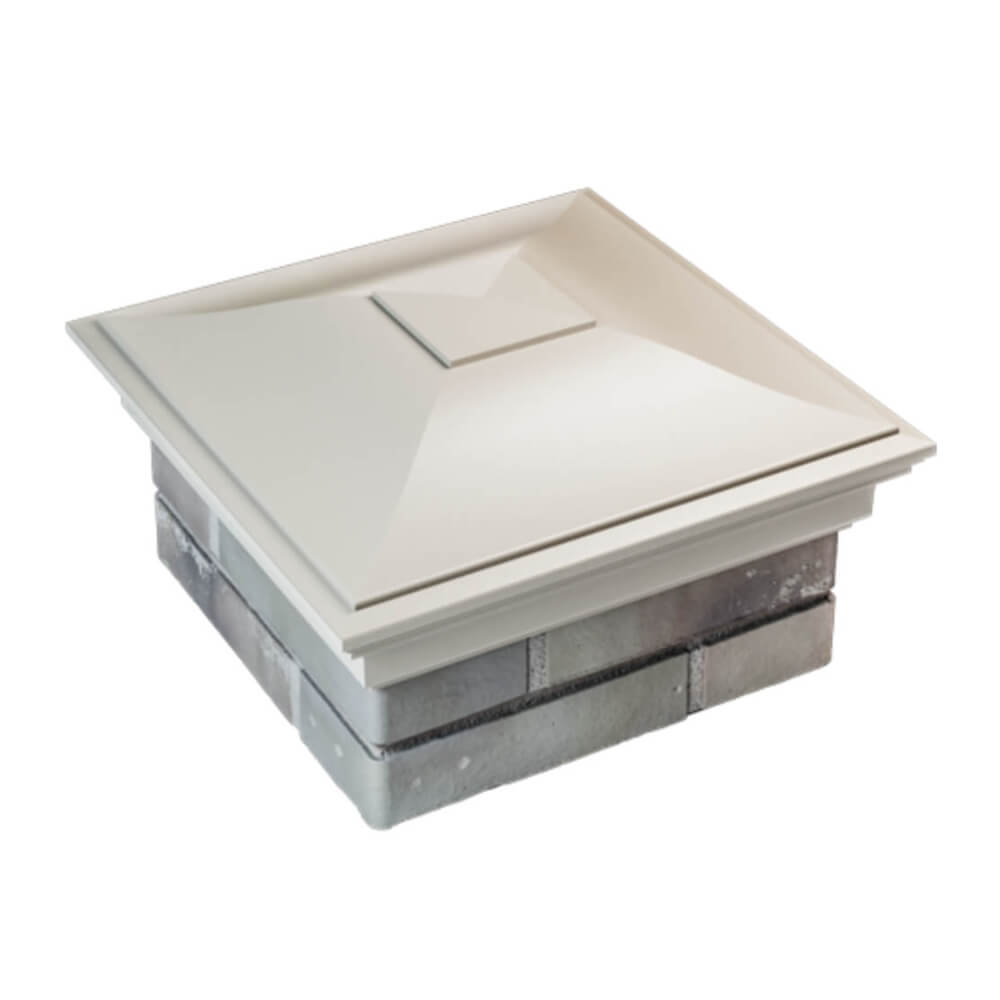 Колпак Zking Монблан Бежевый на столб 1.5х1.5 еврокирпича 0.7НФ (355х355мм) в Воронеже фото