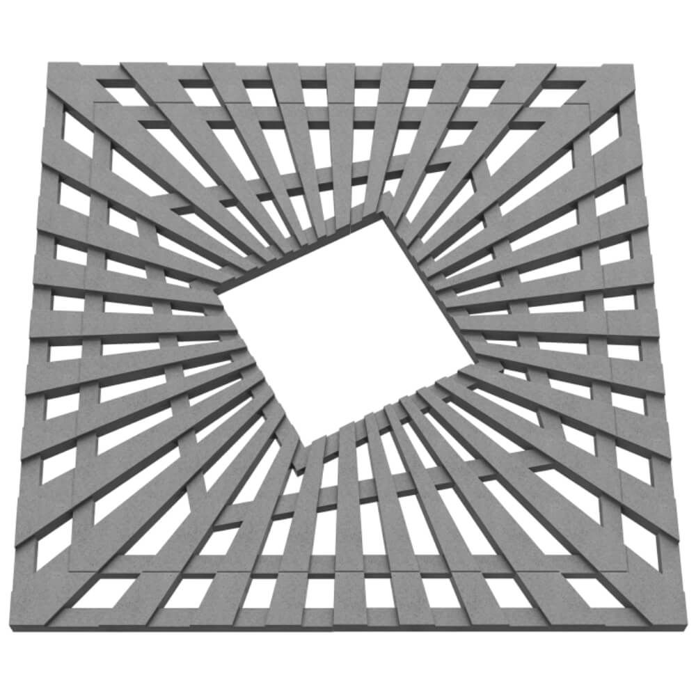 Приствольная решетка для дерева ZKING ATMOSPHERE 1.2х1.2м Серая в Воронеже фото