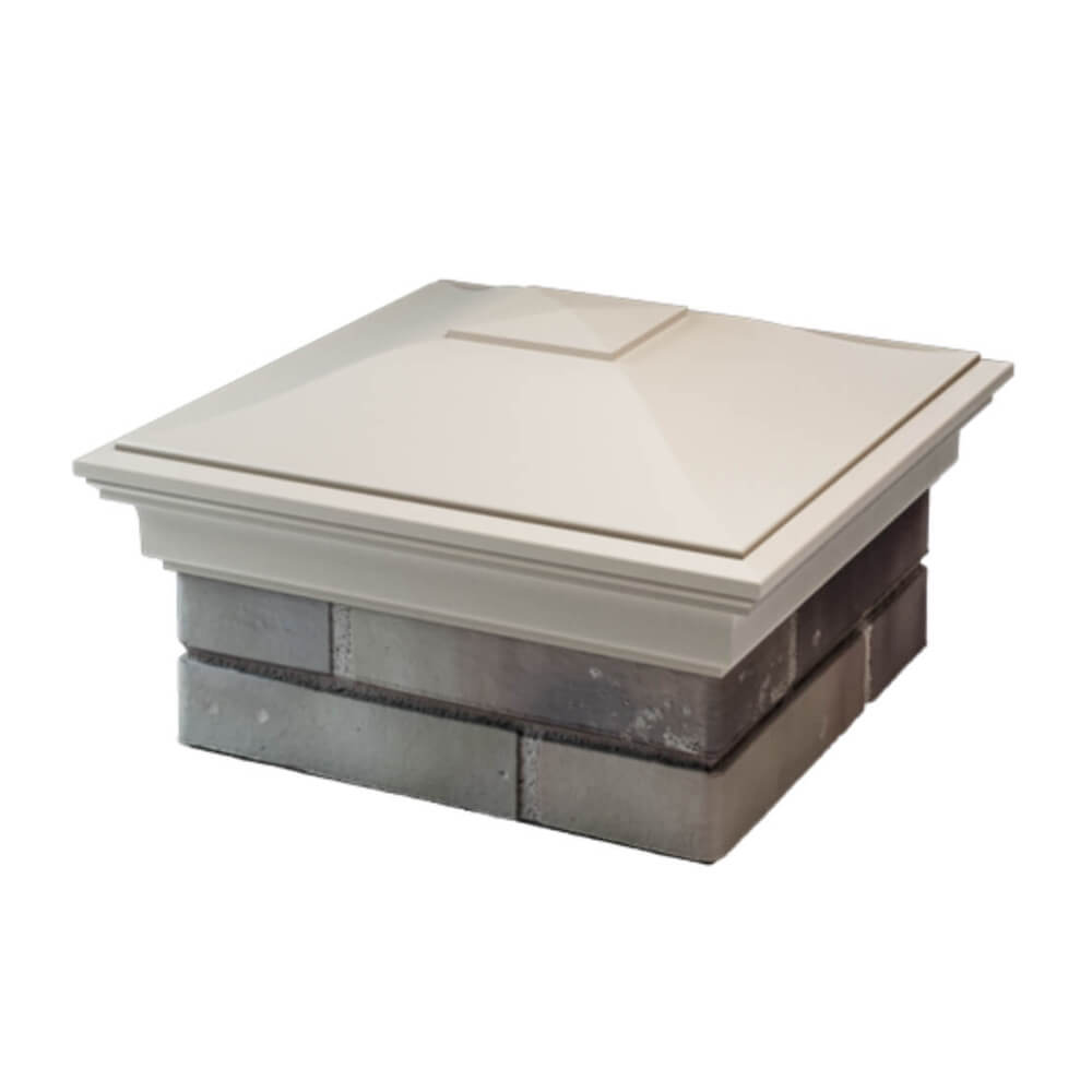 Колпак Zking Монблан Бежевый на столб 1.5х1.5 еврокирпича 0.7НФ (355х355мм) в Воронеже фото