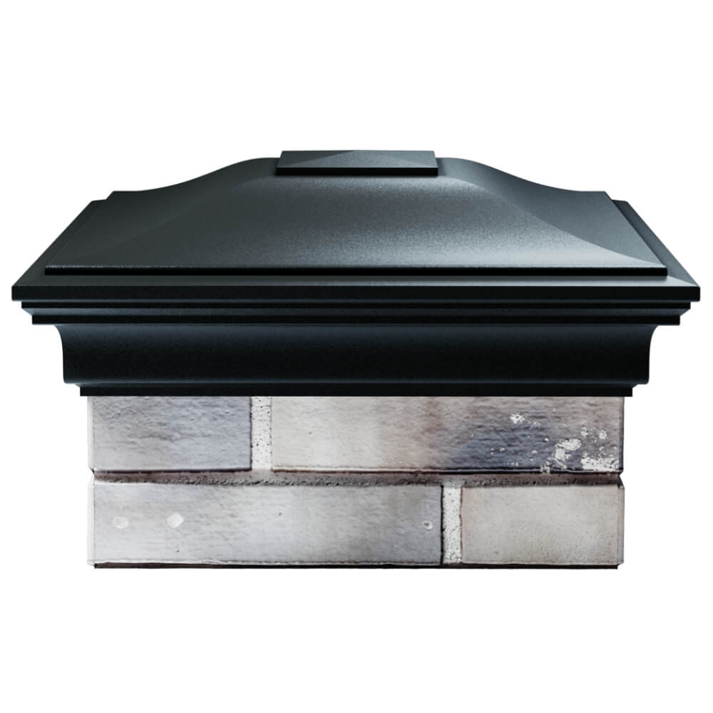 Колпак Zking Монблан Черный на столб 1.5х1.5 кирпича (385х385мм) Воронеж фото