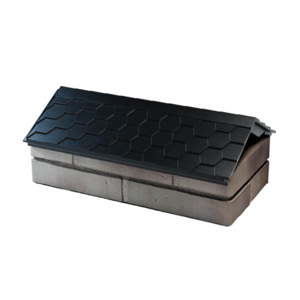 Парапет Zking Эверест Черный с посадкой на 1 кирпич (200/225/255мм) в Воронеже фото