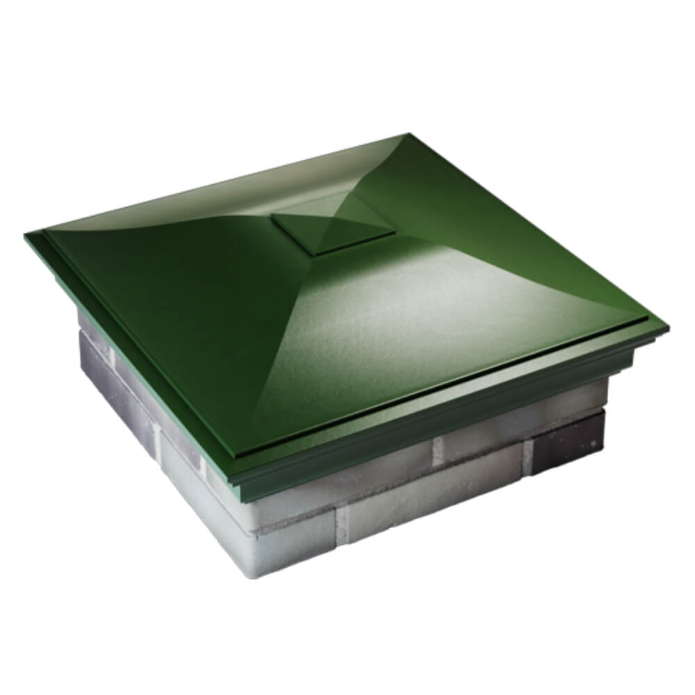 Колпак Zking Монблан Зеленый на столб 2х2 кирпича (515х515мм) Воронеж фото