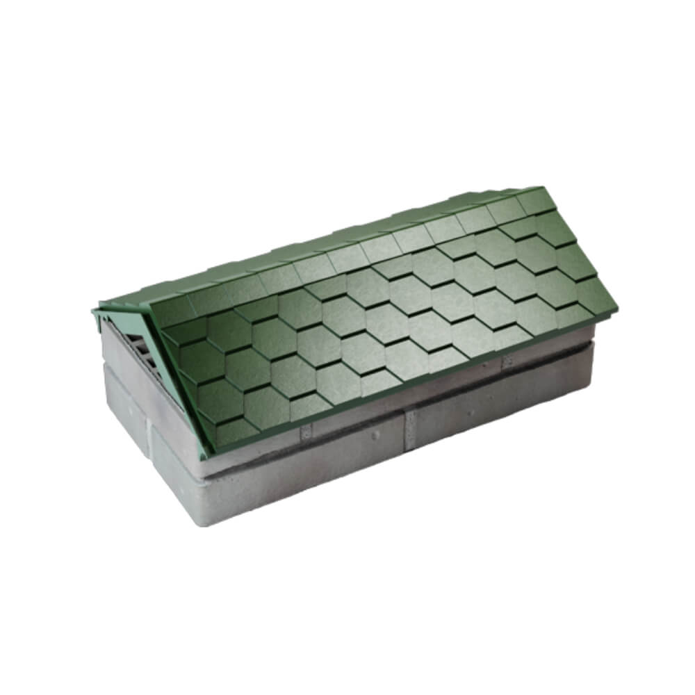 Парапет Zking Эверест Зеленый с посадкой на 1 кирпич (200/225/255мм) в Воронеже фото