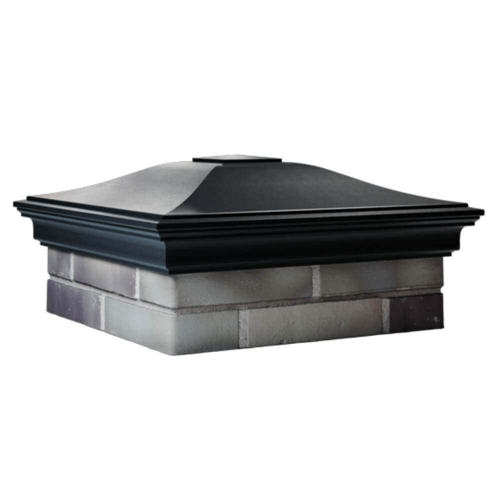 Колпак Zking Монблан Черный на столб 2х2 кирпича (515х515мм) в Воронеже фото