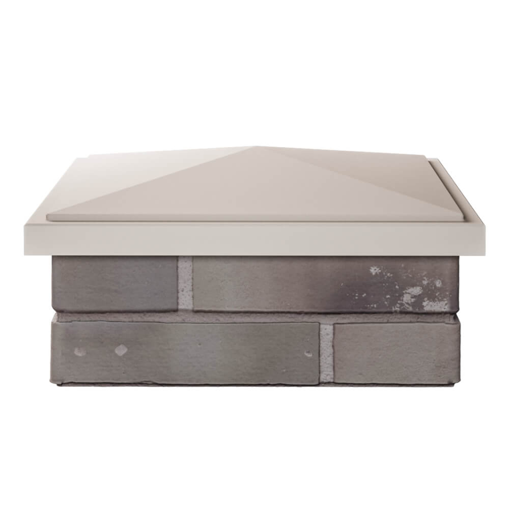 Колпак Zking БонаМоно Бежевый на столб 1.5х1.5 кирпича (385х385, 400х400мм) Воронеж фото