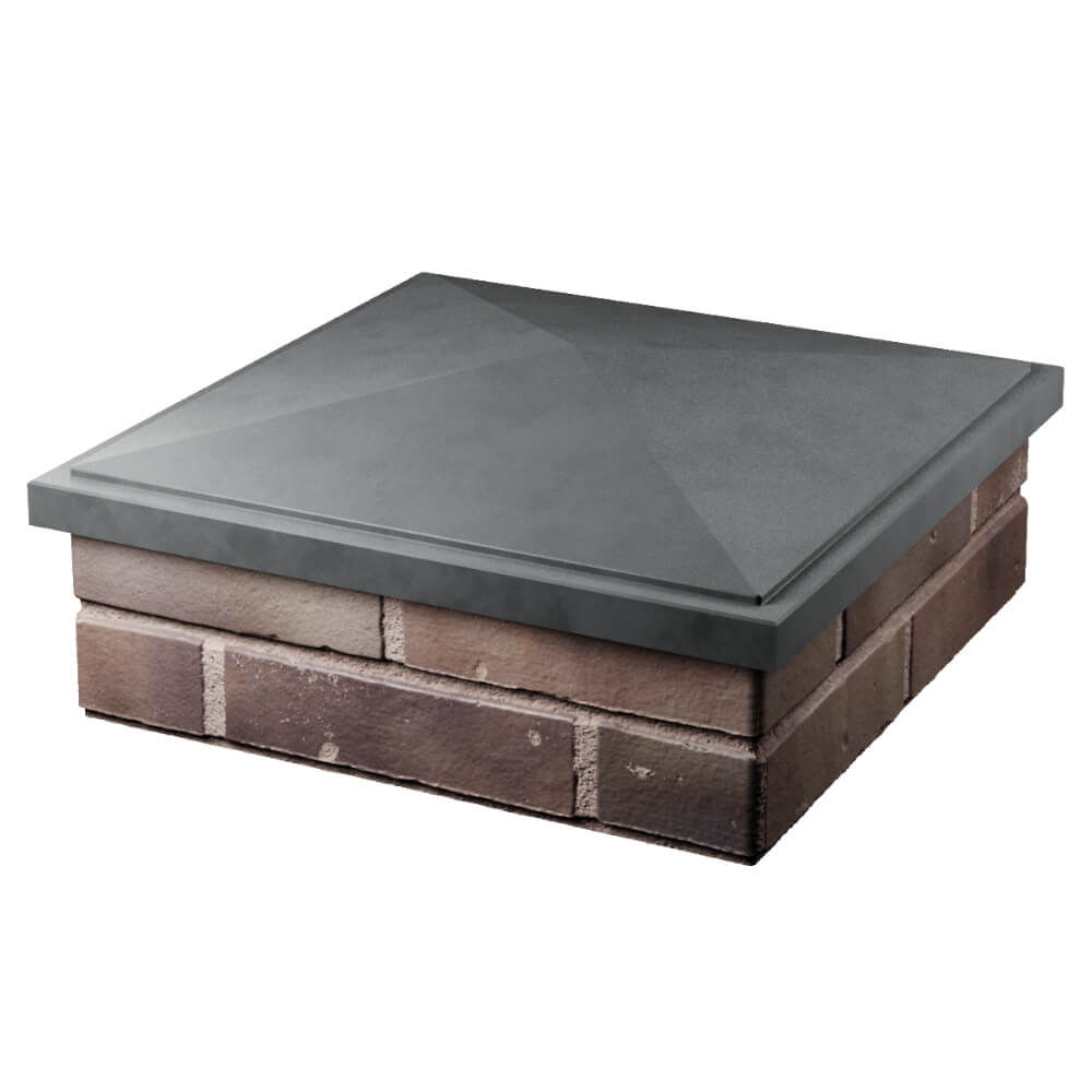 Колпак Zking БонаМоно Серый на столб 2х2 кирпича (515х515, 530х530мм) в Воронеже фото