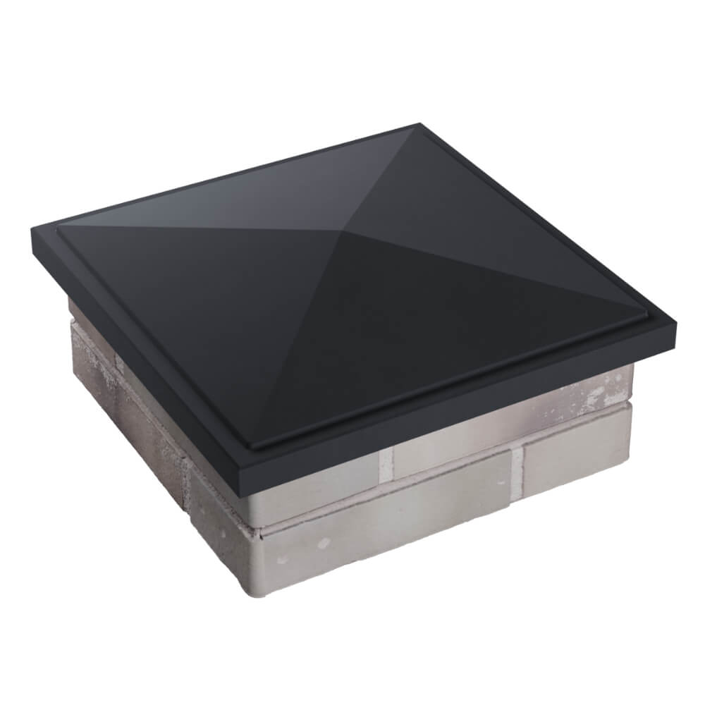 Колпак Zking БонаМоно Серый на столб 1.5х1.5 кирпича (385х385, 400х400мм) в Воронеже фото