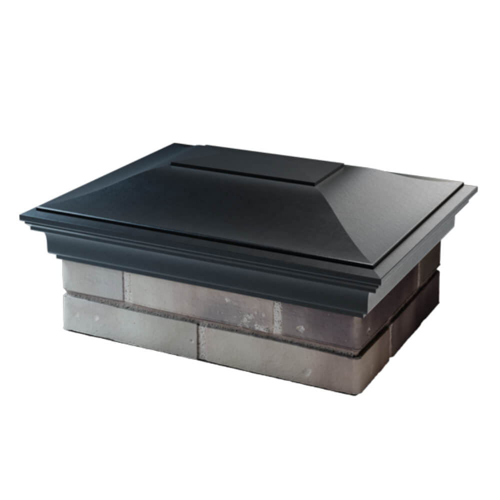 Колпак Zking Монблан Черный на столб 2х1.5 кирпича (515х385мм) в Воронеже фото