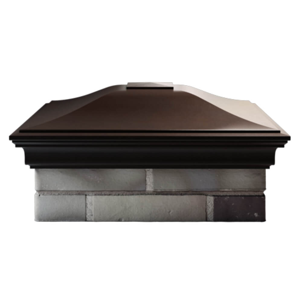 Колпак Zking Монблан Коричневый на столб 2х2 кирпича (515х515мм) в Воронеже фото