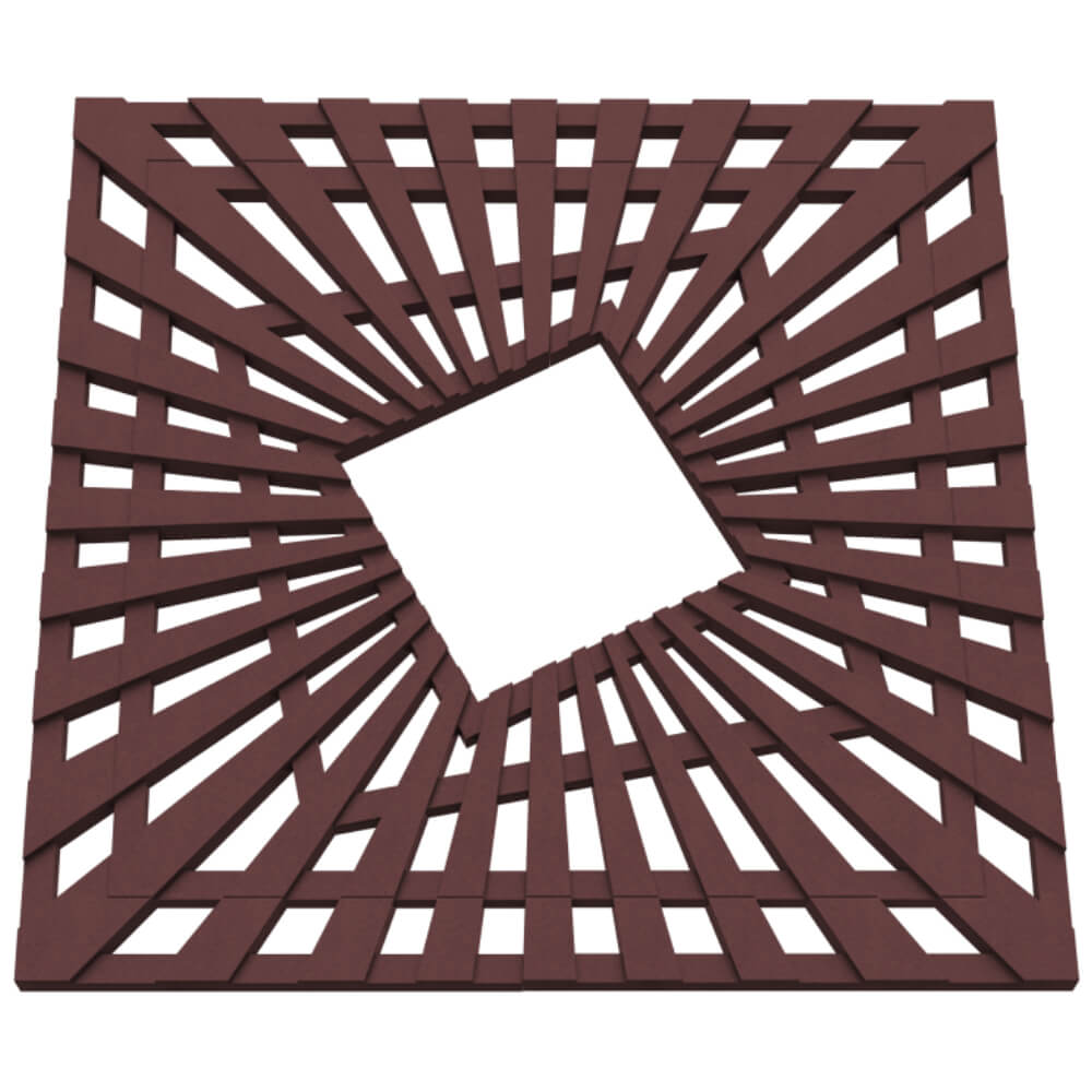 Приствольная решетка для дерева ZKING ATMOSPHERE 1.2х1.2м Коричневая в Воронеже фото