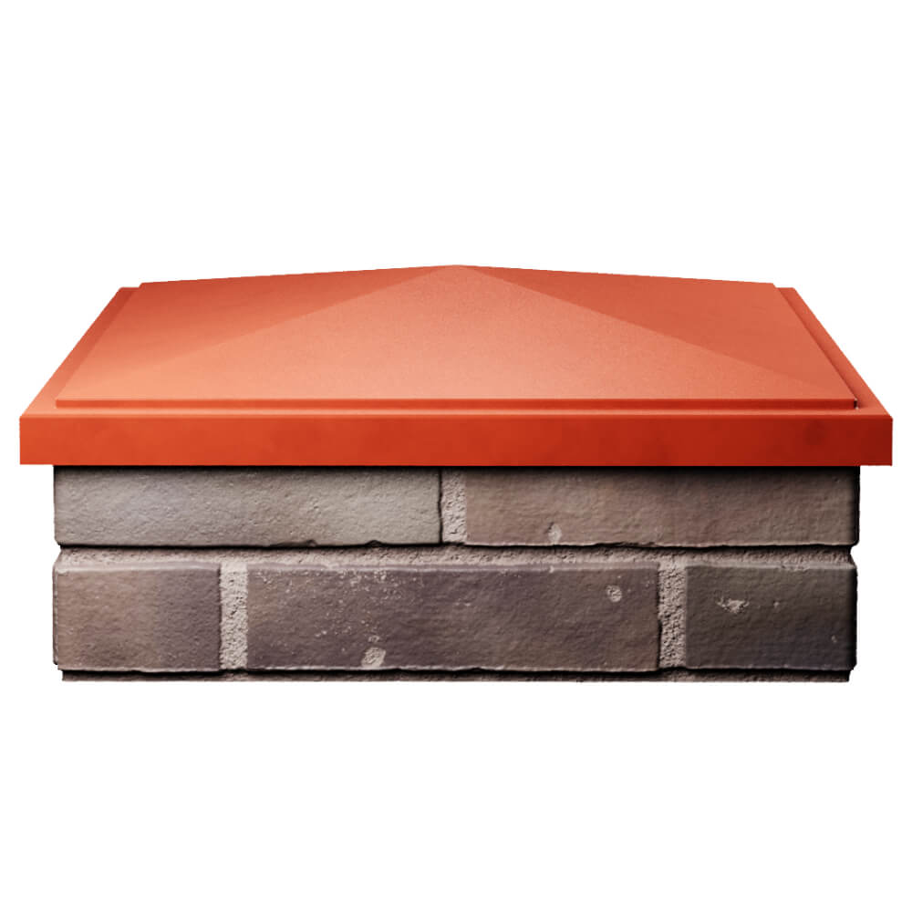 Колпак Zking БонаМоно Красный на столб 2х2 кирпича (515х515, 530х530мм) Воронеж фото