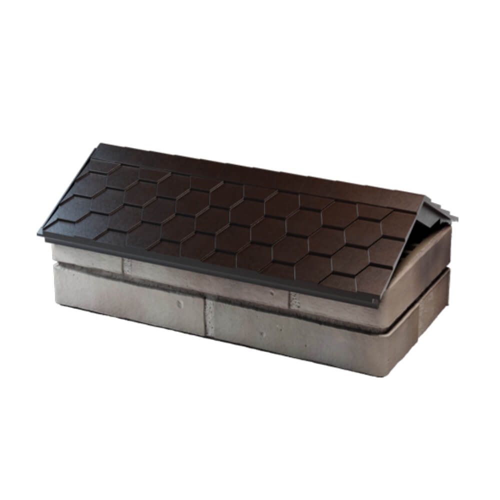 Парапет Zking Эверест Коричневый с посадкой на 1 кирпич (200/225/255мм) в Воронеже фото