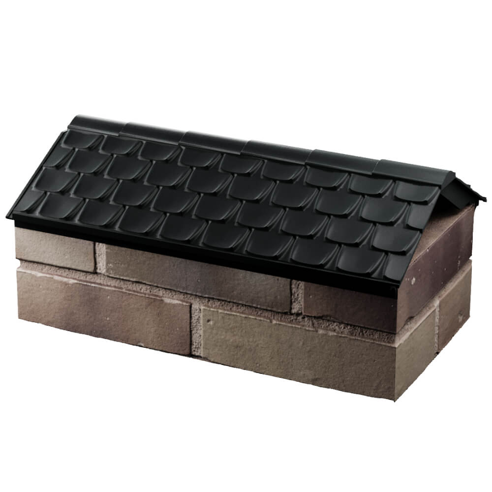 Парапет Zking Эльбрус Черный с посадкой на 1 кирпич (255мм) в Воронеже фото