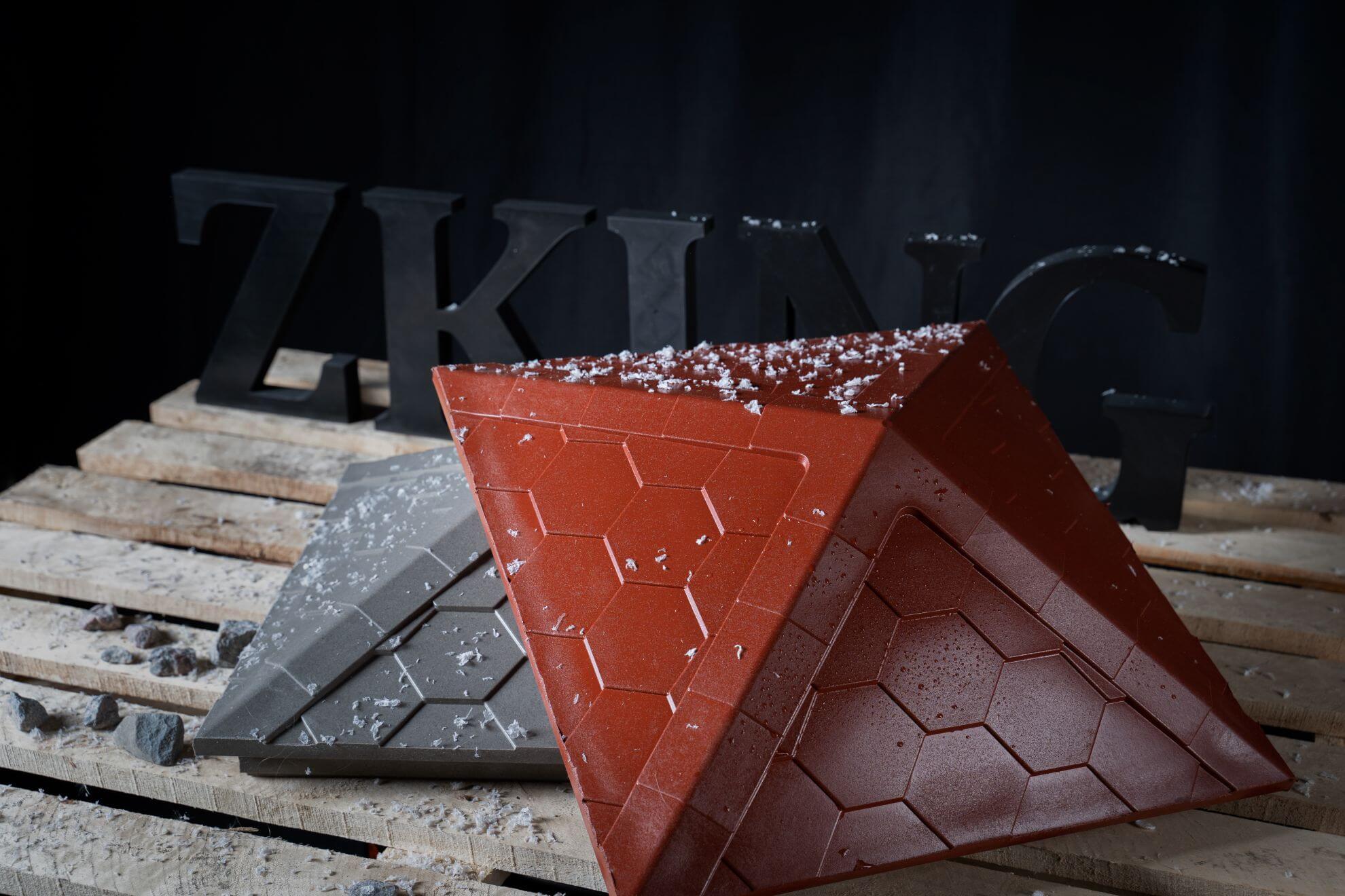 Колпак Zking Эверест Красный на столб 1.5х1.5 кирпича (390х390мм) в Воронеже фото