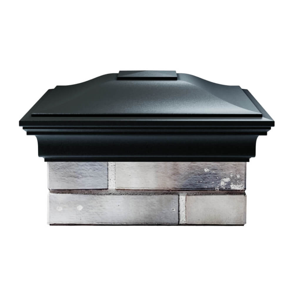 Колпак Zking Монблан Черный на столб 1.5х1.5 еврокирпича 0.7НФ (355х355мм) Воронеж фото