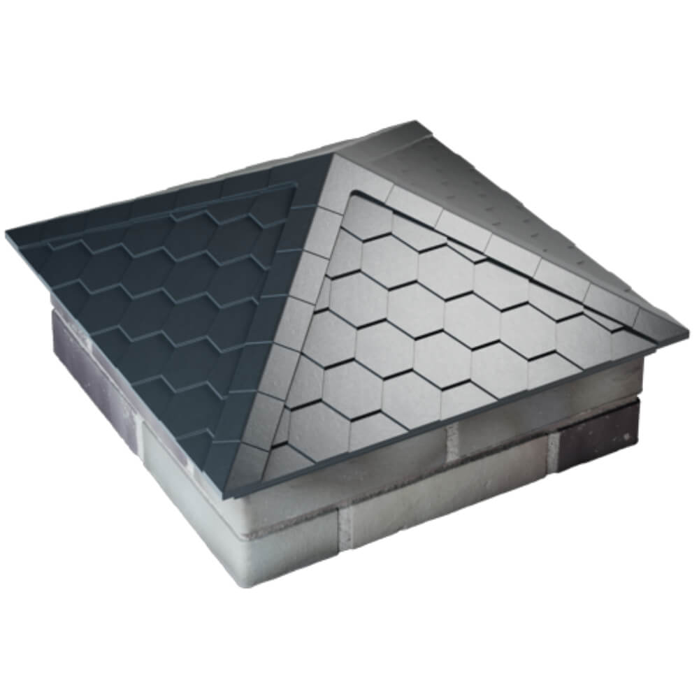 Колпак Zking Эверест Серый на столб 2х2 кирпича (535х535мм) Воронеж фото