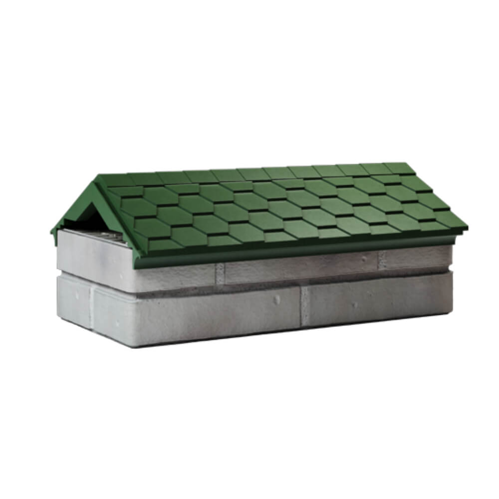 Парапет Zking Эверест Зеленый с посадкой на 1 кирпич (200/225/255мм) Воронеж фото