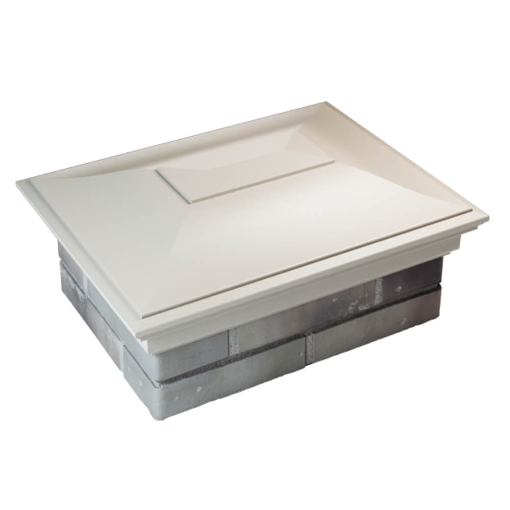 Колпак Zking Монблан Бежевый на столб 2х1.5 кирпича (515х385мм) Воронеж фото