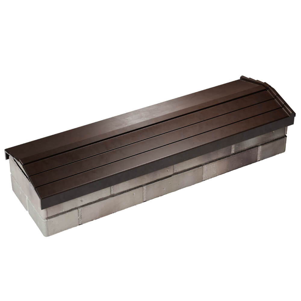 Парапет Zking Бона ХайТек Коричневый посадка на 0.5 кирпича (130мм) в Воронеже фото