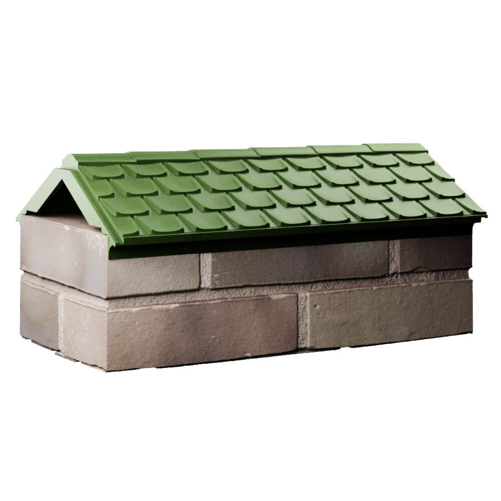 Парапет Zking Эльбрус Зеленый с посадкой на 1 кирпич (255мм) Воронеж фото