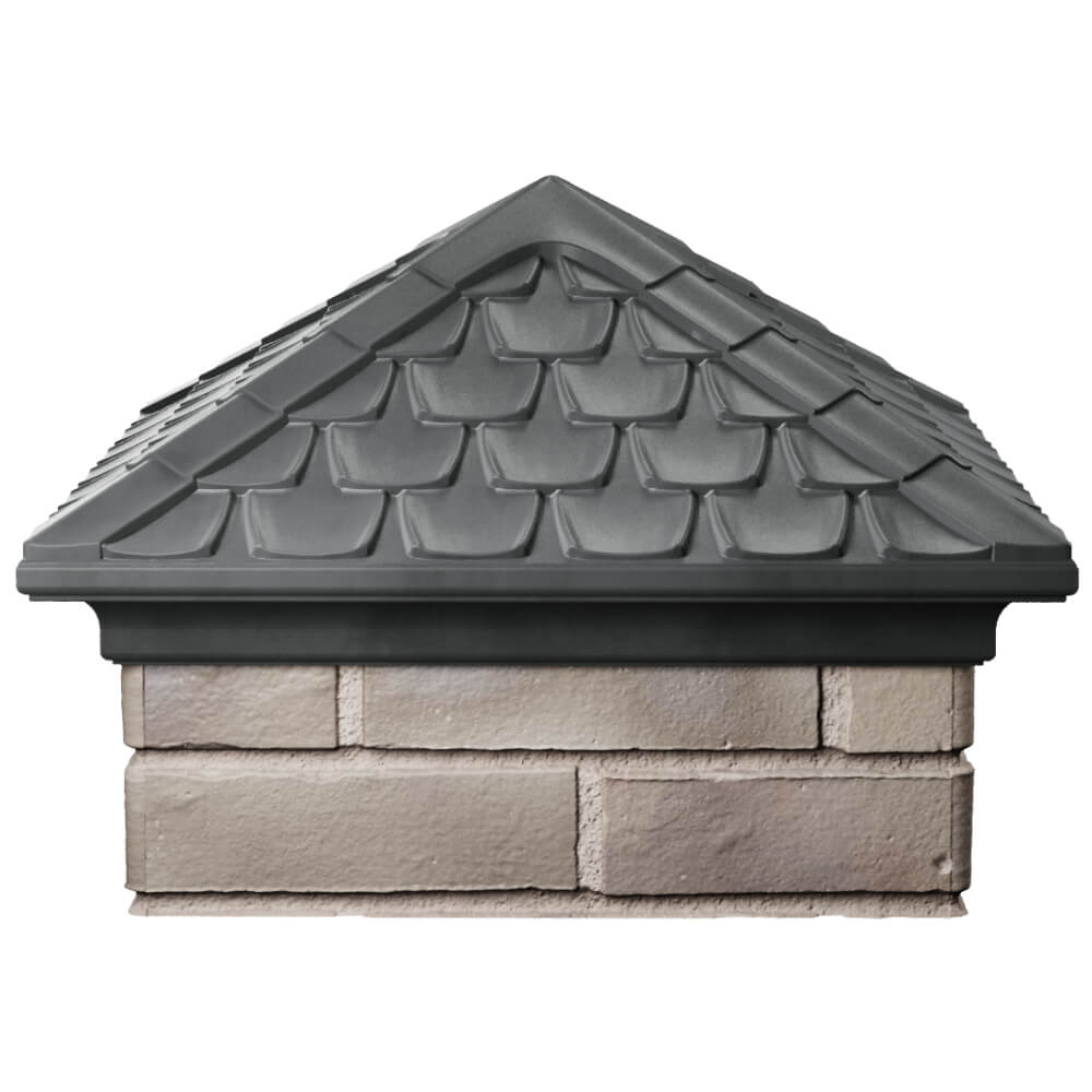 Колпак Zking Эльбрус Серый на столб 1.5х1.5 кирпича (385х385мм) Воронеж фото