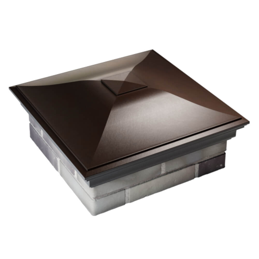 Колпак Zking Монблан Коричневый на столб 2х2 кирпича (515х515мм) Воронеж фото