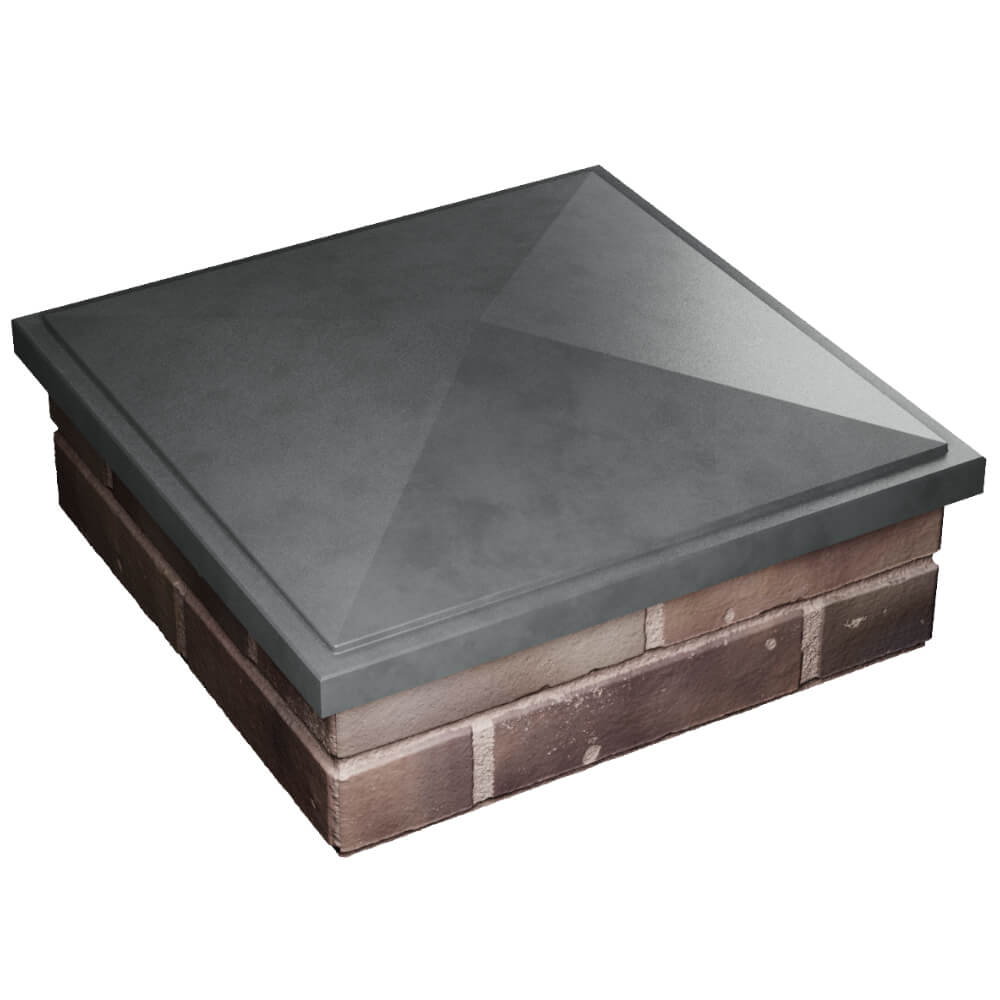 Колпак Zking БонаМоно Серый на столб 2х2 кирпича (515х515, 530х530мм) в Воронеже фото