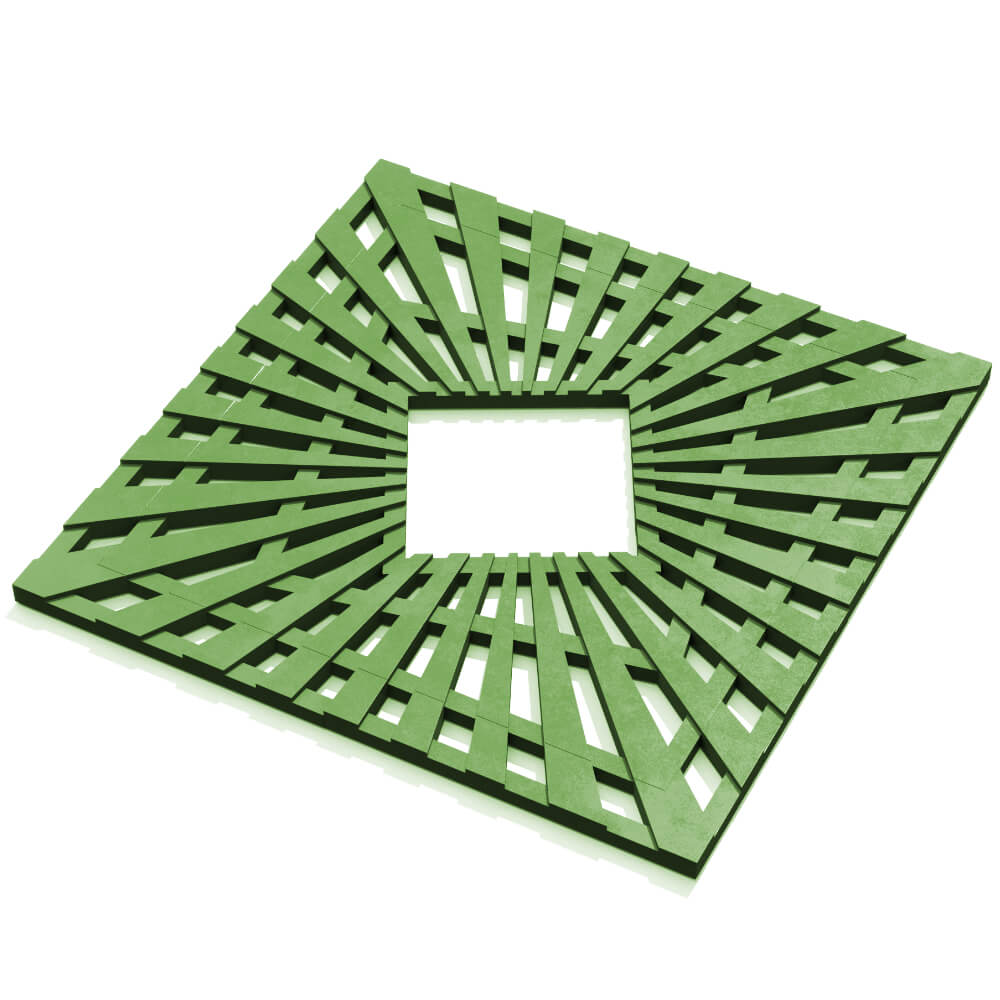 Приствольная решетка для дерева ZKING ATMOSPHERE 1.2х1.2м Зеленая в Воронеже фото