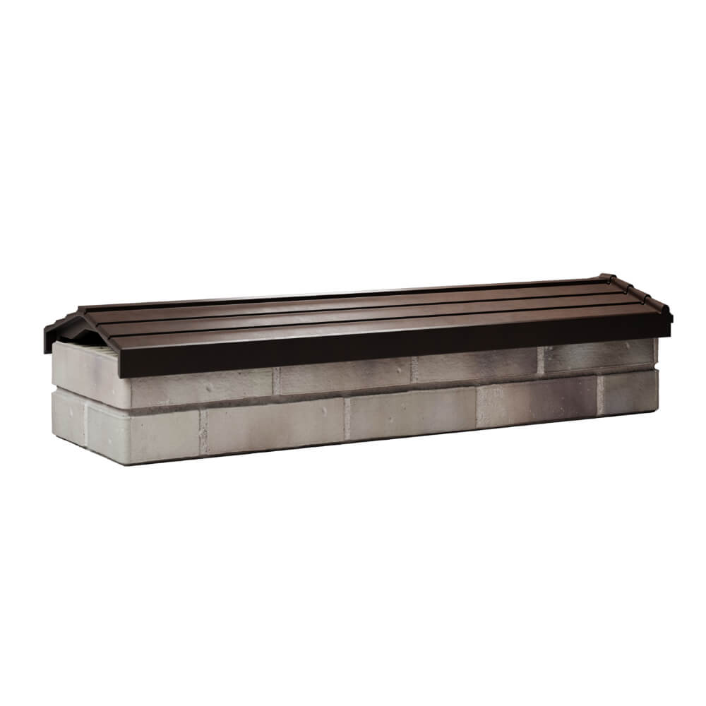 Парапет Zking Бона ХайТек Коричневый посадка на 0.5 кирпича (130мм) Воронеж фото