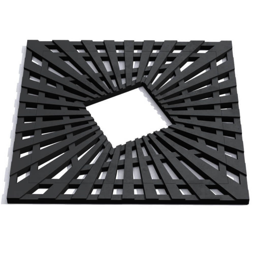 Приствольная решетка для дерева ZKING ATMOSPHERE 1.2х1.2м Черная Воронеж фото